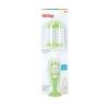 image:imageNuby Easy Clean Dispensing Soft and Durable Bristle Bottle Brush with Textured Handles and Suction Base 2 in 1 System GreenGreen