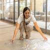 image:imageNuby High Chair Waterproof Floor Mat  50 Clear Circle Kitchen Mat  Protects Floor from Spills and MessesSquare