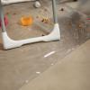 image:imageNuby High Chair Waterproof Floor Mat  50 Clear Circle Kitchen Mat  Protects Floor from Spills and MessesSquare