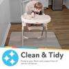 image:imageNuby High Chair Waterproof Floor Mat  50 Clear Circle Kitchen Mat  Protects Floor from Spills and MessesSquare