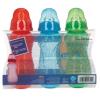 image:imageNuby NonDrip Standard Neck Bottles 10 Ounce GirlsRed  Green  Blue