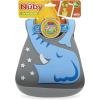 image:imageNuby On The Go Silicone 3D Bib with Scoop to Catch MessElephant