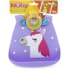 image:imageNuby On The Go Silicone 3D Bib with Scoop to Catch MessUnicorn