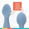 image:imageNuby Silicone Mini Spoons  2Pack BabyLed Weaning Spoons for Babies  4 Months  BlueBlue