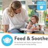 image:imageNuby Silicone Nibbler Feeder for Kids  Soft Baby Feeding and Teething Toy  10 Months  Coral DinoAqua Hedgehog