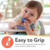 image:imageNuby Silicone Nibbler Feeder for Kids  Soft Baby Feeding and Teething Toy  10 Months  Coral DinoAqua Hedgehog