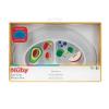 image:imageNuby Sure Grip Miracle Mat 2Section Plate  Toddler Suction Plate  6 Months  Gray