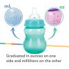 image:imageNuby Wide Neck NonDrip Bottle  Baby Bottles with AntiColic VariFlo Valve  3Pack 8 Oz  0 Months  Aqua Pink PurplePink  Purple  Green