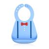 image:imageNuby 3D Soft Silicone Baby Bib with Scoop  Silicone Bib for Toddlers and Babies 6 Months  Suspenders and Bow TieSuspenders