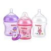 image:imageNuby Natural Touch 3 Pack Bottles with Slow Flow Nipple amp Bonus Ortho Pacifier BoyGirl