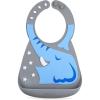 image:imageNuby On The Go Silicone 3D Bib with Scoop to Catch MessElephant