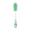 image:imageNuby Soft NonScratch Silicone Bristle Bottle amp Nipple Brush with Looped Handle GrayAqua