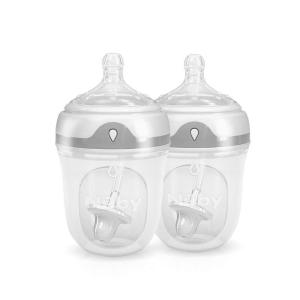 image:imageNuby 2 Piece 360 Comfort Silicone Bottle 5 OunceClear