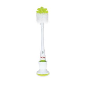 image:imageNuby 2 in 1 Bottle and Nipple Brush with Stand Green