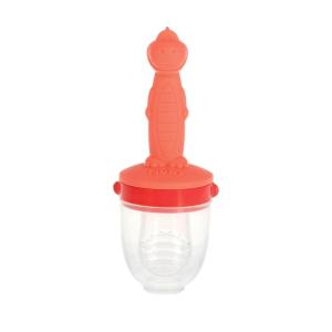 image:imageNuby Silicone Nibbler Feeder for Kids  Soft Baby Feeding and Teething Toy  10 Months  Coral DinoCoral Dino
