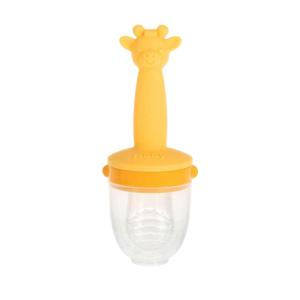 image:imageNuby Silicone Nibbler Feeder for Kids  Soft Baby Feeding and Teething Toy  10 Months  Coral DinoYellow Giraffe
