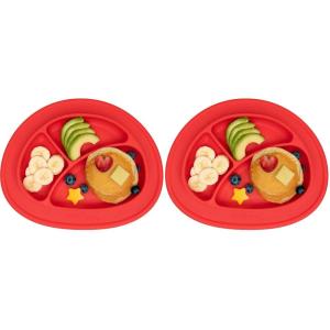 image:imageNuby Silicone Sure Grip Miracle Mat Fits Most High Chairs 6 M RedChild size Pack of 2