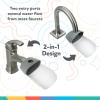 image:imageNuby 2in1 Faucet Extenders for Toddlers  2 Pack  Sink Extension for Bathroom or Kitchen  Helps Water Reach Kids for Handwashing