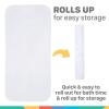 image:imageNuby Cushioned Bath Mat for Babies and Toddlers  NonSlip Shower and Bathtub Mat with Suction Cups  WhiteWhite