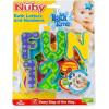 image:imageNuby Mesh Toy Caddy  Bath Toy Storage Organizer with Detachable Suction Hanger  Handle for Easy Scooping  Durable QuickDry MeshWacky Color Alphabet  Numbers Set