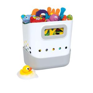 image:imageNuby Tub Toy Caddy  Bath Toy Storage Organizer with NonSlip Tray  QuickDry Design and Handle for Easy Scooping  Keeps Bathroom Floors CleanTub Toy Caddy