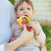 image:imageNuby Pasta Ring Teether  3 Months  Soft Silicone MultiTextured Easy Grip Baby Teething Toy  Natural Teething Relief for Babies