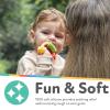 image:imageNuby Pasta Ring Teether  3 Months  Soft Silicone MultiTextured Easy Grip Baby Teething Toy  Natural Teething Relief for Babies