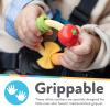 image:imageNuby Pasta Ring Teether  3 Months  Soft Silicone MultiTextured Easy Grip Baby Teething Toy  Natural Teething Relief for Babies