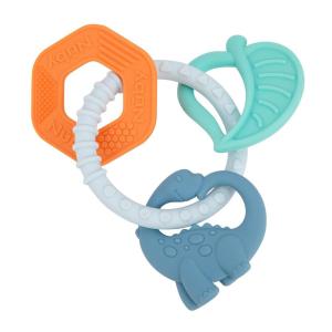 image:imageNuby Chewy Charms Teething Ring Soft Baby Teething Toy  3 Months  Dino