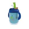 image:imageNuby 2in1 Insulated Toddler Cup with 360 Weighted Straw amp Hard Spout  7 oz  LeakResistant with Easy Grip Handles  4 Months  SubmarineSubmarine