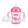 image:imageNuby 3 Piece Natural Touch 3 Stage Wide Neck Breast Size BottletoCup Girl9 Piece Set