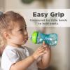 image:imageNuby 3 Piece NoSpill Easy Grip Cup with Flex Straw Clik It Lock Feature Girl 10 OunceRed  Blue  Green
