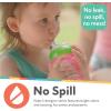 image:imageNuby 3 Piece NoSpill Easy Grip Cup with Flex Straw Clik It Lock Feature Girl 10 OunceRed  Blue  Green