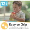 image:imageNuby 3 Piece NoSpill Easy Grip Cup with Flex Straw Clik It Lock Feature Girl 10 OunceRed  Blue  Green