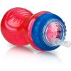 image:imageNuby 3 Piece NoSpill Easy Grip Cup with Flex Straw Clik It Lock Feature Girl 10 OunceRed  Blue  Green