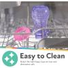 image:imageNuby 3 Piece NoSpill Easy Grip Cup with Flex Straw Clik It Lock Feature Girl 10 OunceRed  Blue  Green