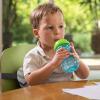 image:imageNuby 3 Piece NoSpill Easy Grip Cup with Flex Straw Clik It Lock Feature Girl 10 OunceRed  Blue  Green