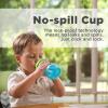 image:imageNuby 3 Piece NoSpill Easy Grip Cup with Flex Straw Clik It Lock Feature Girl 10 OunceRed  Blue  Green
