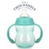 image:imageNuby 3 in 1 Baby Bottle to Training Sippy Cup  8 Oz Toddler Cups Spill Proof with Soft Spout Nipple amp Removable Grip Handles  Dishwasher Safe TealTeal