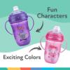 image:imageNuby 360 2 Handle Comfort Cup Boy 9 oz 2 packPink Flower and Purple Owl