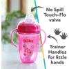 image:imageNuby 360 2 Handle Comfort Cup Boy 9 oz 2 packPink Flower and Purple Owl