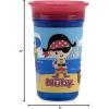 image:imageNuby 360 Degree Easy Sip 3D Grip Wonder Cup with Printed Silicone Sleeve Pirate 10 Oz10 Ounces