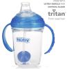 image:imageNuby 360 Grip N Sip 8oz Tritan Cup Weighted Straw with Hygienic Cover PinkBlue