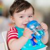 image:imageNuby 360 Grip N Sip 8oz Tritan Cup Weighted Straw with Hygienic Cover PinkBlue