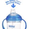 image:imageNuby 360 Grip N Sip 8oz Tritan Cup Weighted Straw with Hygienic Cover PinkBlue