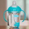 image:imageNuby 360 Grip N Sip 8oz Tritan Cup Weighted Straw with Hygienic Cover PinkTeal