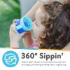 image:imageNuby 360 Wonder Cup SpillProof Transition Cup Sip from All Sides Spoutless Design LeakResistant with TOUCHFLO Silicone Rim Easy Grip for Little Hands BPA Free 6 Months GreenRedBlueGreen  Red  Blue