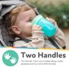 image:imageNuby 360 Wonder Cup SpillProof Transition Cup Sip from All Sides Spoutless Design LeakResistant with TOUCHFLO Silicone Rim Easy Grip for Little Hands BPA Free 6 Months GreenRedBlueGreen  Red  Blue