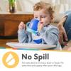 image:imageNuby 360 Wonder Cup SpillProof Transition Cup Sip from All Sides Spoutless Design LeakResistant with TOUCHFLO Silicone Rim Easy Grip for Little Hands BPA Free 6 Months GreenRedBlueGreen  Red  Blue