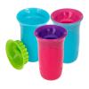 image:imageNuby 3Piece NoSpill Smart Edge 360 Cup with Touch Flo Easy Clean Silicone Rim 10 Oz Girl Color May Vary10 Ounces